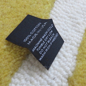 100% Cotton Made in USA - Garment Care Labels