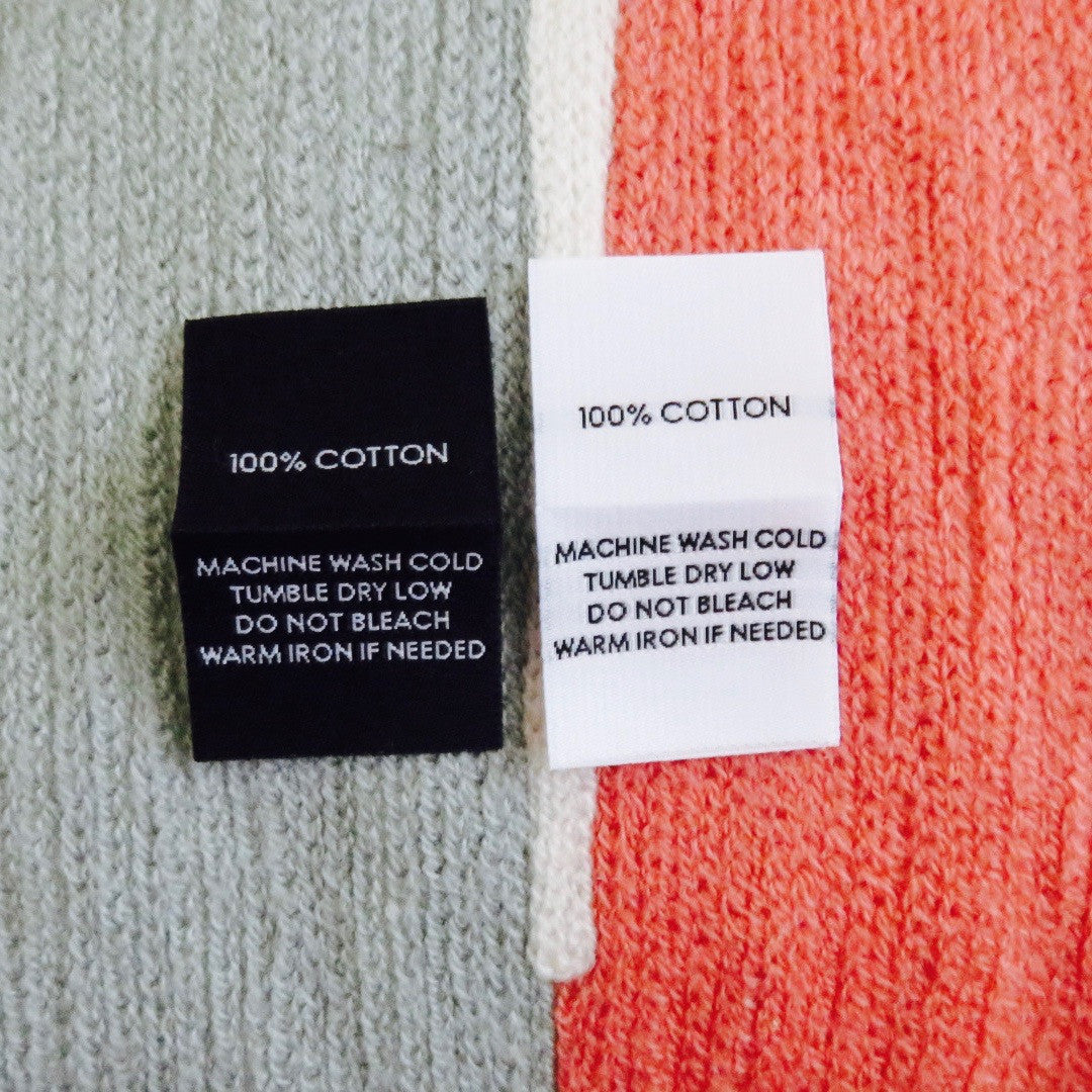 100% Cotton - Garment Care Labels