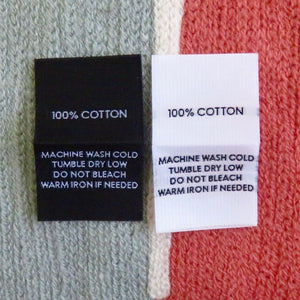 100% Cotton - Garment Care Labels