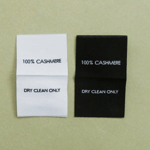 100% Cashmere - Garment Care Labels