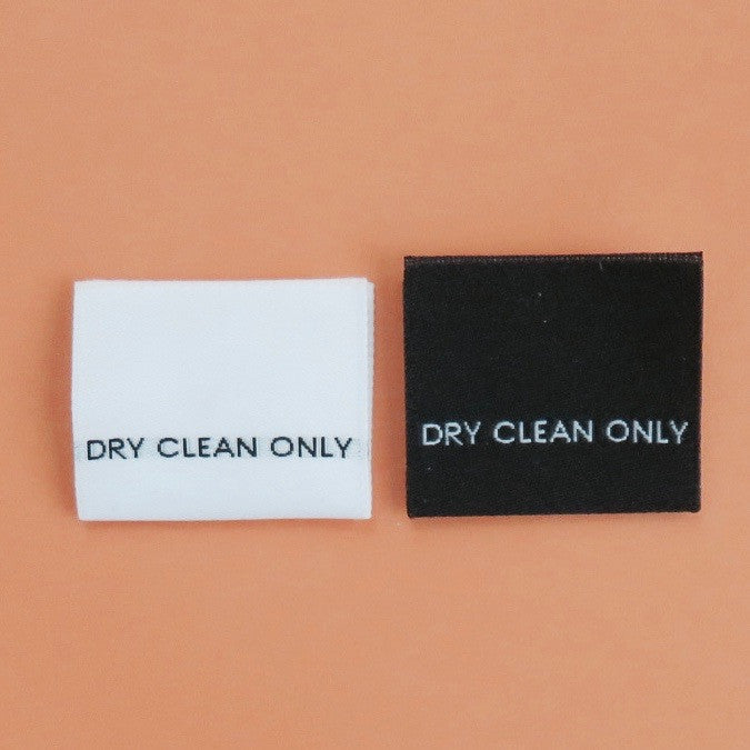 DRY CLEAN ONLY - Garment Care Label