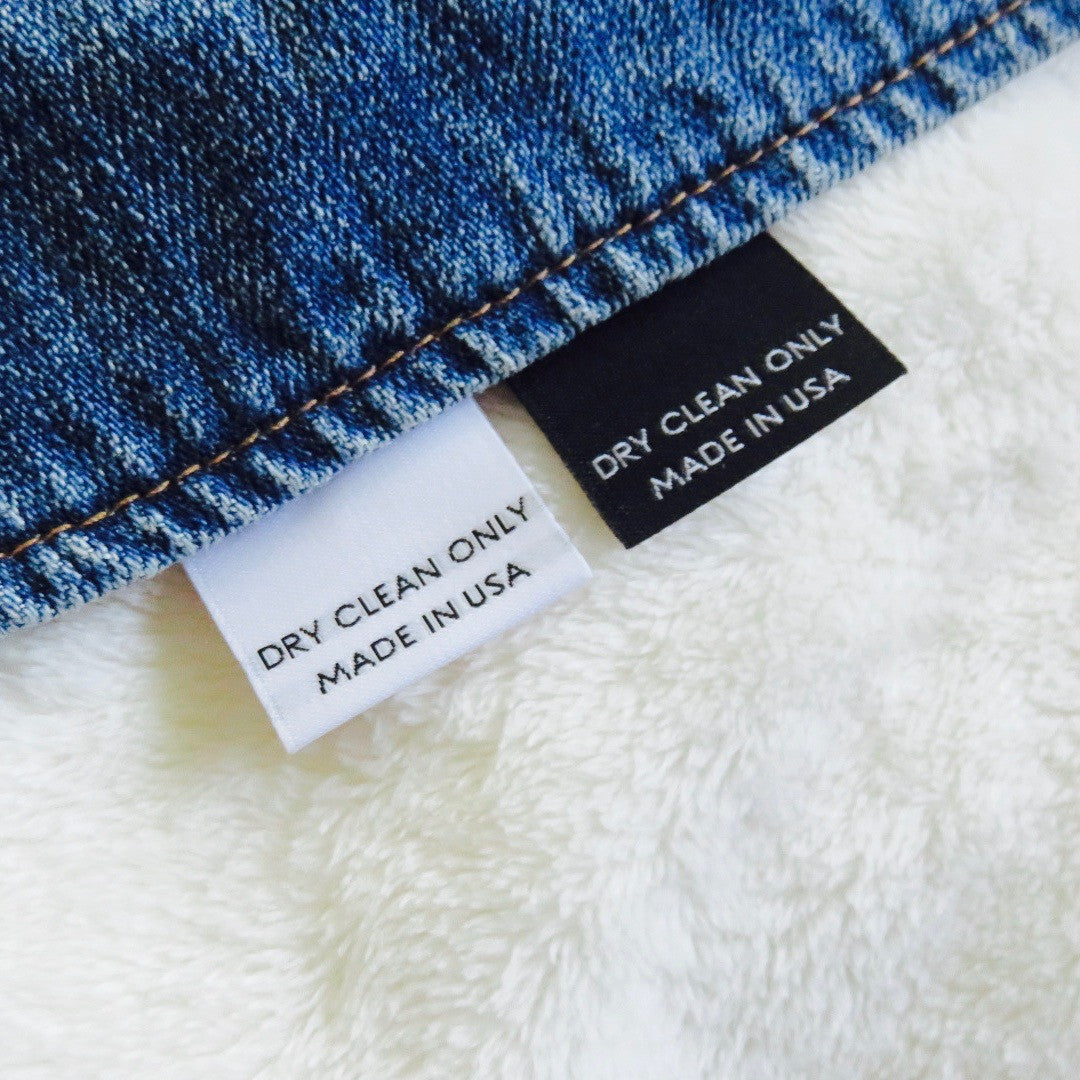 Dry Clean Only (MADE IN USA) - Clothing Care Label