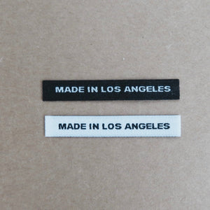 MADE IN LOS ANGELES - Clothing Labels with Block Letters