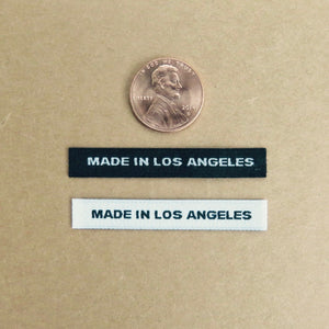 MADE IN LOS ANGELES - Clothing Labels with Block Letters