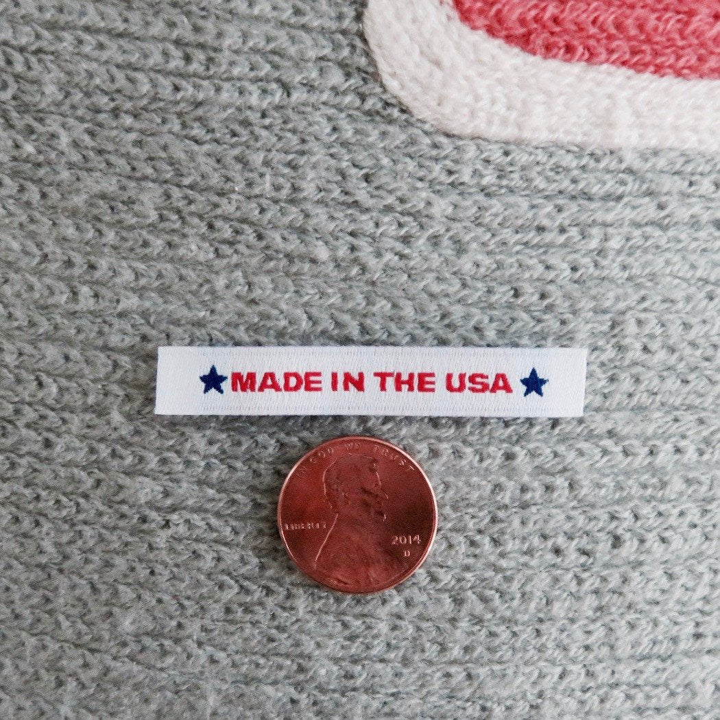 MADE IN USA with STAR - Clothing Label