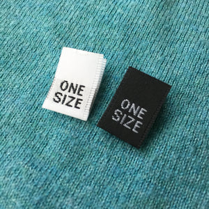 One Size - Clothing Labels (Satin)