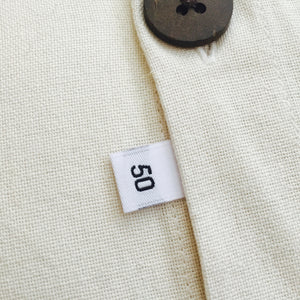 Clothing Size Labels (White Damask 26 to 50)