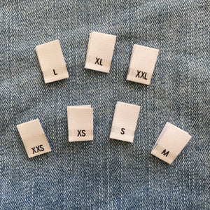 Woven Size Labels