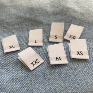 Woven Size Labels